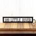 Rectangular metal address sign in matte black powder coat.