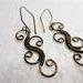 Vintage Bronze Wire Weave Earrings