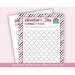 Valentine Four In A Row Printable Party Game