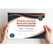 Professional Employee Recognition Certificate Editable