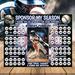 Editable Baseball Donation Calendar for Fundraisers