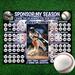 Editable Baseball Donation Calendar for Fundraisers
