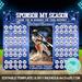 Baseball Pick a Date Editable Donation Calendar Template