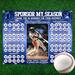 Baseball Pick a Date Editable Donation Calendar Template