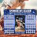 Baseball Pick a Date Editable Donation Calendar Template