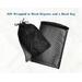 Gift wrapped in Black organza and a black bag