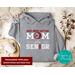 Personalized Spirit Apparel - Customized Drumline Senior Mom Hoodie Sweatshirt, Class of 2025 Bass Drum Captain Marching Band Mom Shirt