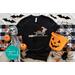 Dog Lover's Halloween Graphic Tee - Happy Halloweenie Dachshund Dog Halloween Shirt