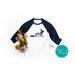 Dog Lover's Halloween Graphic Tee - Happy Halloweenie Dachshund Dog Halloween 3/4-Sleeve Raglan Shirt