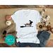 Dog Lover's Halloween Graphic Tee - Happy Halloweenie Dachshund Dog Halloween V-Neck Shirt