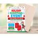 Holiday Pop-Up Shopping Event Editable Flyer