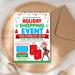 Holiday Pop-Up Shopping Event Editable Flyer