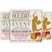 Customizable Holiday Pop-Up Sale Flyer for Christmas