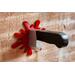 hanging wooden wall-mounted knife hook with red blood splatter - horror-themed wall hooks - horror decor - hook for hat, jewelry, towel