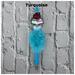 Turquoise  beaded faux fur teachers pen. Pens are sold individually.