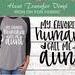 my favorite humans call me aunt shirt decal