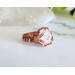 Chalcedony Rose Copper Ring