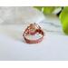 Chalcedony Rose Copper Ring