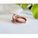 Chalcedony Rose Copper Ring