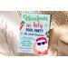 Hilarious Santa Christmas in July Pool Party Invitation