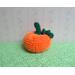 Plush crochet pumpkin