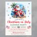 Hilarious Christmas in July Summer Party Invite