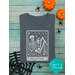 Bookish Halloween Graphic Tee - Funny Halloween Shirt for Book Lovers, Read in Peace