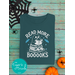 Bookish Halloween Graphic Tee - Funny Halloween Shirt for Book Lovers, Read More Booooks