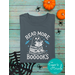 Bookish Halloween Graphic Tee - Funny Halloween Shirt for Book Lovers, Read More Booooks