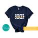 Personalized Soccer Spirit Apparel - Custom Short-Sleeved Soccer Mom Shirt Customized with Team Colors