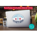 A Woman's Place is in The White House Vinyl Die-Cut Sticker – Patriotic Colors & Feminist Symbol for Women’s Rights