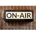 Black Lightbox On Air LED Lightbox Sign for Podcasts, Streaming, Recording Studio or Home Decor - Reclaimed Wood - Gift for Content Creators