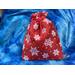 Snowflake-pattern burlap bag your ornament will arrive in. Great for gift giving or safe storage.