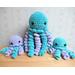 Plush Jellyfish Mama and Babies, Set of 3