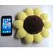 Crochet Plush Sunflower Pillow
