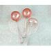 photo of three handmade copper and silver coffee scoops