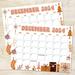 Retro Whimsical December Calendar