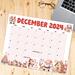 Vintage Whimsical December Calendar Printable