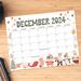 Cute Whimsical December Calendar Printable