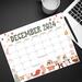 Cute Whimsical December Calendar Printable