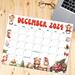 Vintage Retro December Calendar