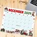 Cute Retro December Calendar with Fun Design