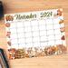 Cute November Calendar Printable