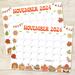 Whimsical Retro November Calendar