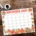 Retro Vintage November Calendar Printable