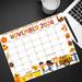 Fall Thanksgiving Calendar November Edition