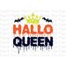 Hallo Queen Halloween Card: Printable Instant Download for Spooky Royalty