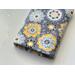 the inside of the padded book pouch matches the outside of the flower book cover
