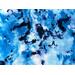 a close up of the blue tie dye