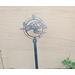 Metal yard stake,  realistic sea turtle set in a compass rose. Made in the USA by Ironstone Steel.